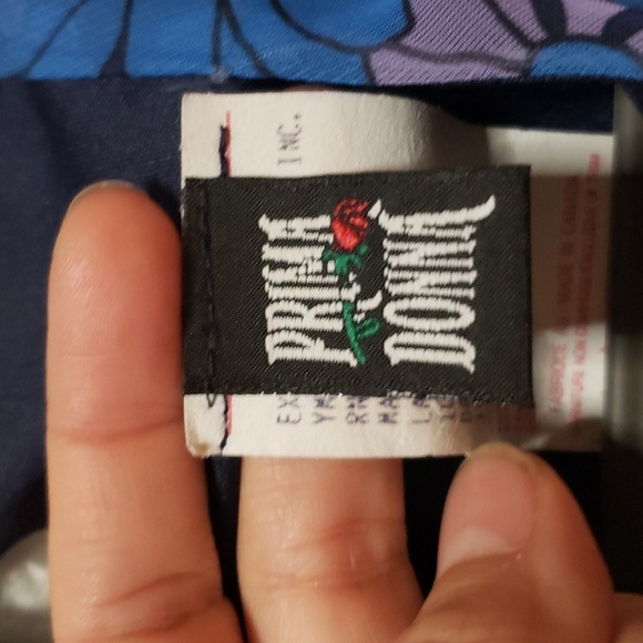 90s prima dona women's floral sleeveless dress medium - Picture 5 of 9